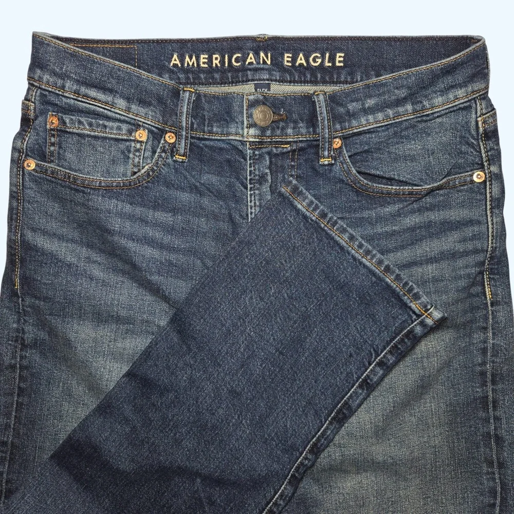 American Eagle Mens Original Straight Flex Jeans 31x32 (Fits 30